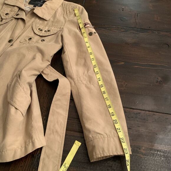 Tan Lightweight Coat by Buffalo Outerwear size Small - Picture 7 of 8